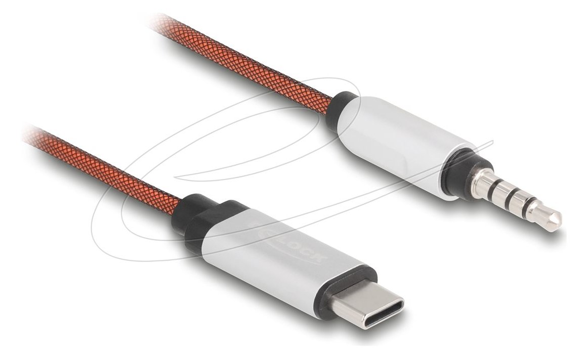 Delock AUX Kabel USB Type-C Stecker zu Klinkenstecker 3.5 mm 4 Pin 1.2 m - Kabel - Digital/Daten von LumaTech