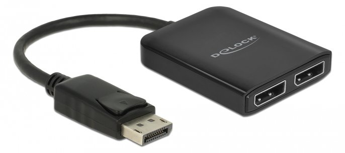 Delock DisplayPort 1.4 Splitter 1 x DisplayPort to 2 x DisplayPort MST von LumaTech