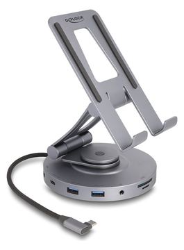Delock Dockingstation + Tablet-Ständer - für Tablet, Laptop von LumaTech