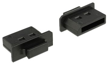 Delock Dust Cover for Displayport - Schutzumschlag - Schwarz (Packung mit 10) von LumaTech
