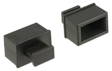 Delock Dust Cover for SFP - Schutzumschlag - Schwarz (Packung mit 10) von LumaTech
