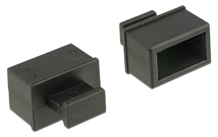 Delock Dust Cover for SFP - Schutzumschlag - Schwarz (Packung mit 10)
