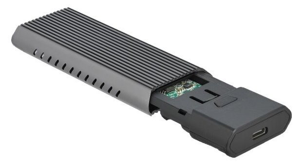 Delock External USB Type-C Combo Enclosure for M.2 NVMe PCIe or SATA SSD - Speichergehäuse - M.2 - M.2 NVMe Card