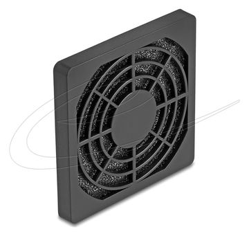 Delock Fan-Grill - with dust filter - Schwarz von LumaTech