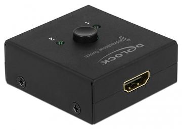 Delock HDMI 2 - 1 bidirectional 4K 60 Hz compact von LumaTech
