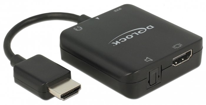 Delock HDMI Audio Extractor 4K 60 Hz compact