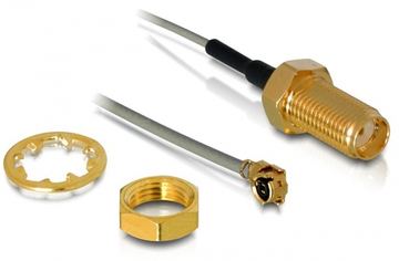 Delock HF Antenna Connection for Installation - Antennenkabel - I-PEX (M) - Grau von LumaTech