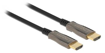 Delock High Speed - HDMI-Kabel - HDMI männlich zu HDMI männlich - 25 m - Glasfaser - Schwarz - Active Optical Cable von LumaTech
