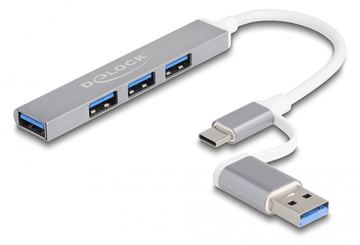 Delock Hub - 3 x USB 2.0 + 1 x USB 3.2 Gen 1 von LumaTech