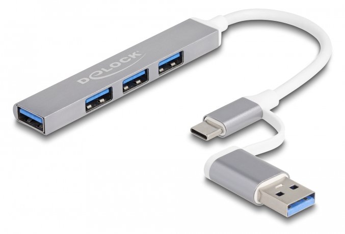 Delock Hub - 3 x USB 2.0 + 1 x USB 3.2 Gen 1