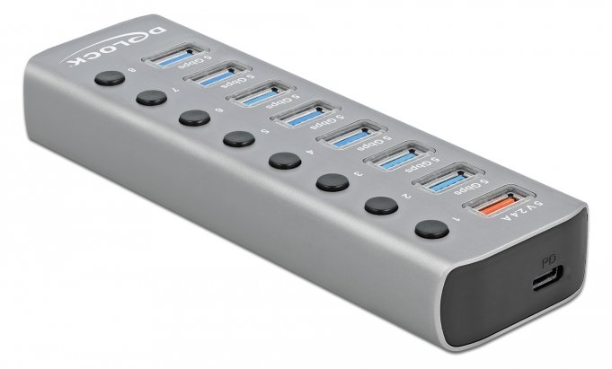 Delock Hub - 7 x USB 3.2 Gen 1 - Desktop