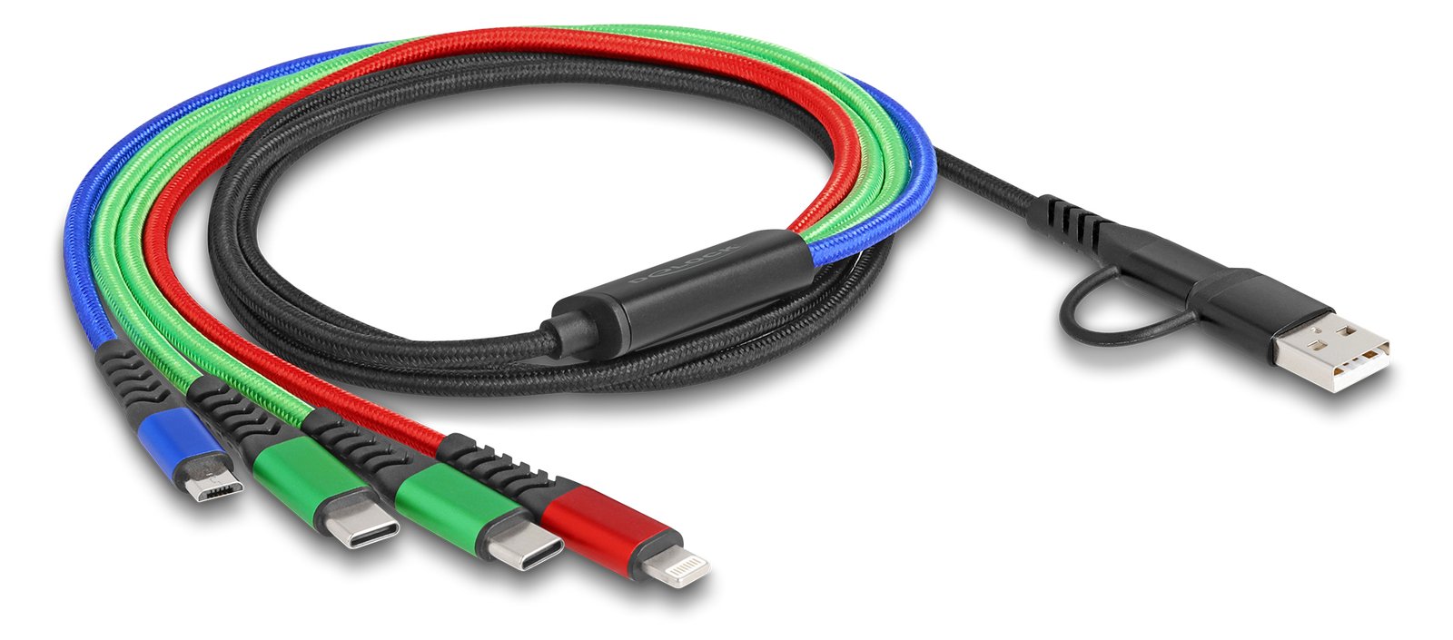 Delock Kabel nur zum Laden - USB, 24 pin USB-C männlich zu Micro-USB Typ B, Lightning, 24 pin USB-C männlich von LumaTech