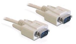 Delock Kabel seriell - DB-9 (M) zu DB-9 (M) - Beige von LumaTech