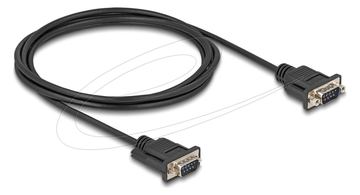 Delock Kabel seriell - DB-9 (M) zu DB-9 (M) - Schwarz von LumaTech