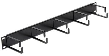 Delock Kabelmanagement - Jet Black, RAL 9005 - 1U - 48.3 cm (19) von LumaTech