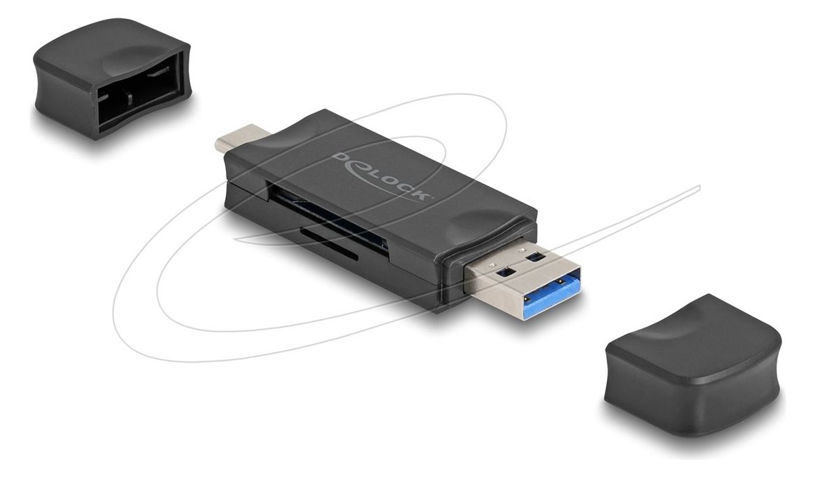 Delock Kartenleser (microSD, SD) - USB 3.0/USB-C