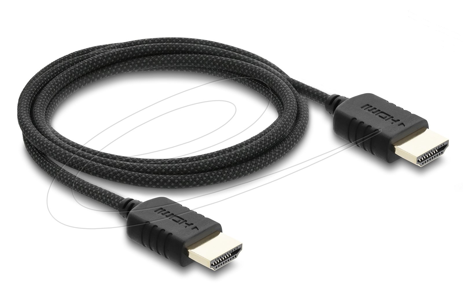 Delock Koaxiales High Speed HDMI Kabel 8K 60 Hz 48 Gbps mit Geflechtmantel - Kabel - Digital/Display/Video