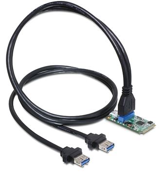 Delock MiniPCIe I/O PCIe full size 1 x 19 Pin USB 3.0 Pin Header von LumaTech