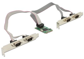 Delock MiniPCIe I/O PCIe full size 4 x Serial RS-232 von LumaTech