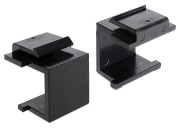 Delock Modulareinsatzkappe - Schwarz (Packung mit 4) von LumaTech