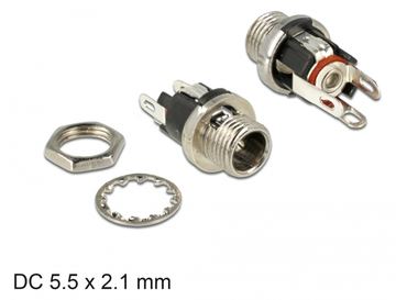Delock Netzanschluss - GS-Buchse 2,1/5,5/9,5 mm (W) von LumaTech