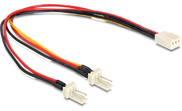 Delock Netzsplitter für Lüfter - Molex, 3-polig (M)