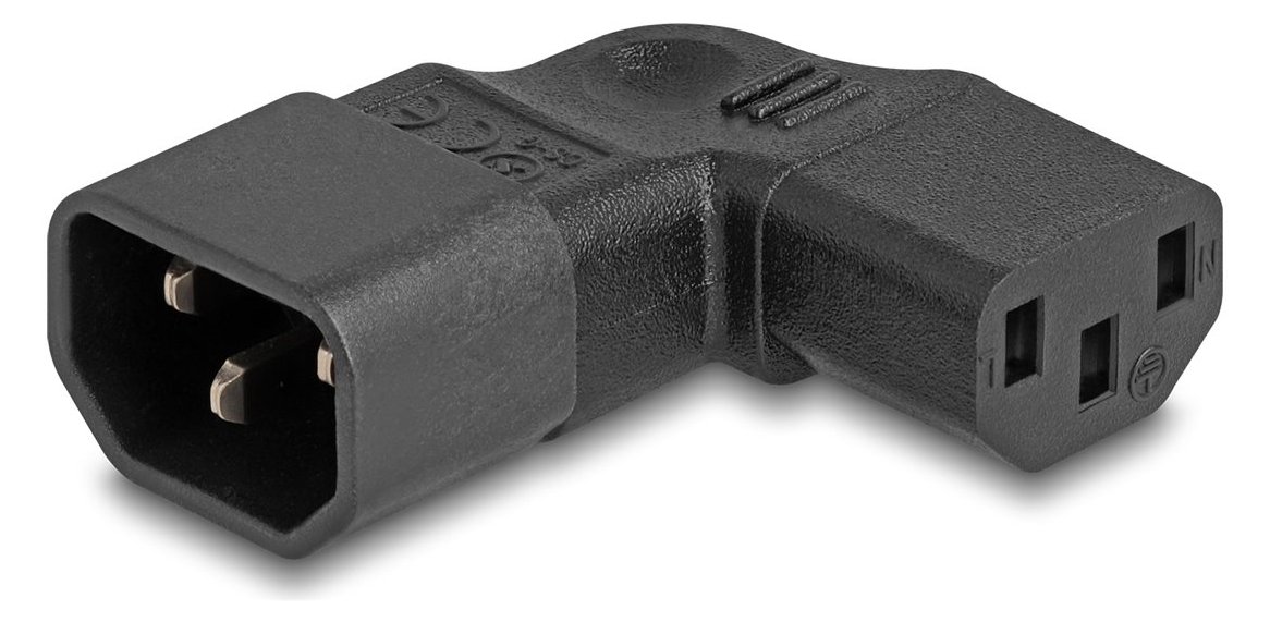 Delock Netzteil - IEC 60320 C14 zu power IEC 60320 C13 - 250 V - 10 A - Schwarz