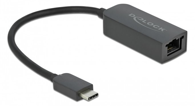 Delock Netzwerkadapter - USB-C 3.2 Gen 1 / Thunderbolt 3 - Schwarz