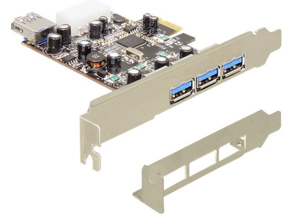 Delock PCI Express Card > 3 x extern + 1 x intern USB 3.0