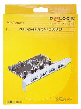 Delock PCI Express Card > 4 x USB 3.0 - USB-Adapter von LumaTech