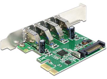 Delock PCI Express Card > 4 x USB 3.0 - USB-Adapter von LumaTech