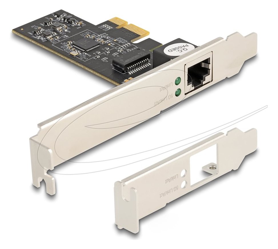 Delock PCI Express x1 Karte zu 1 x RJ45 5 Gigabit LAN RTL8126
