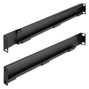 Delock Rack Bracket - einstellbare Länge 368 - 600 mm - Seite - Schwarz - 1U - 48.3 cm (19) von LumaTech
