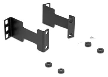 Delock Rackmontagesatz - server rack, depth expansion adapter, for extending the mounting depth up to 10 cm - Schwarz von LumaTech