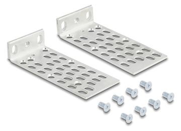 Delock Rackmontagesatz - Universal, 2 Teile - 1U - 25.4/48.3 cm (10/19) von LumaTech