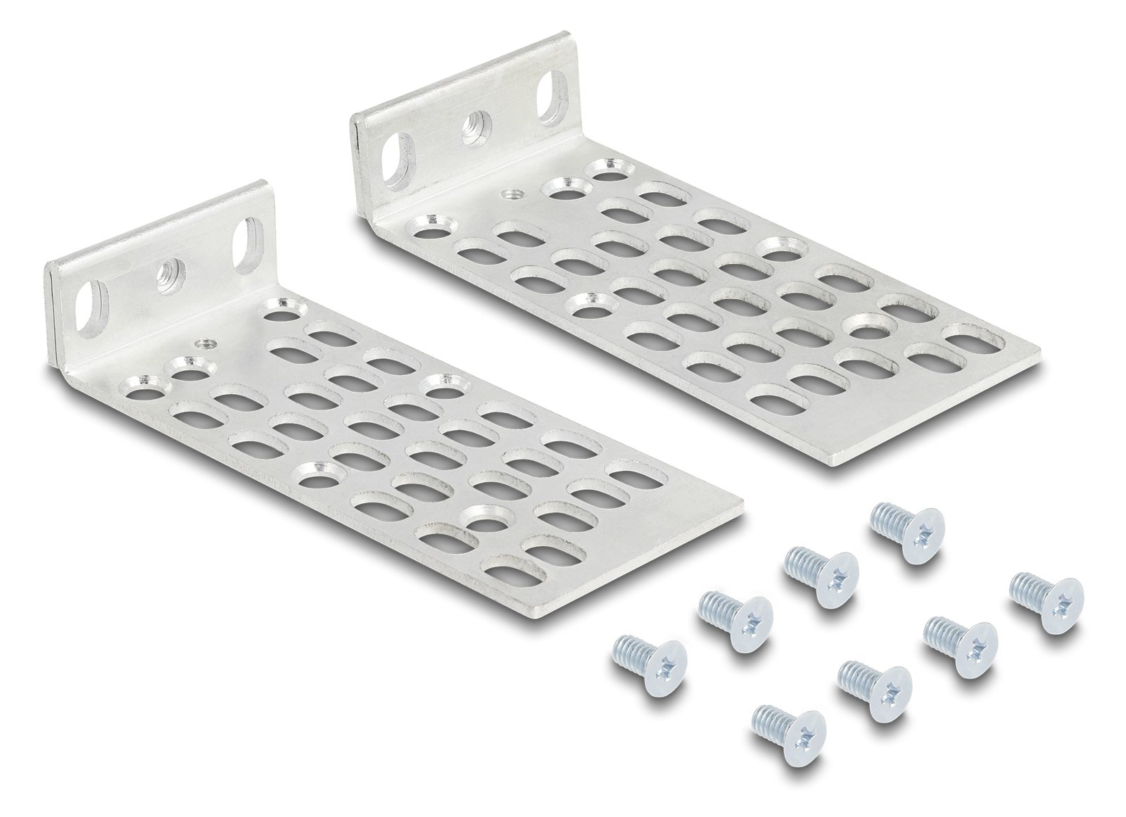 Delock Rackmontagesatz - Universal, 2 Teile - 1U - 25.4/48.3 cm (10/19)
