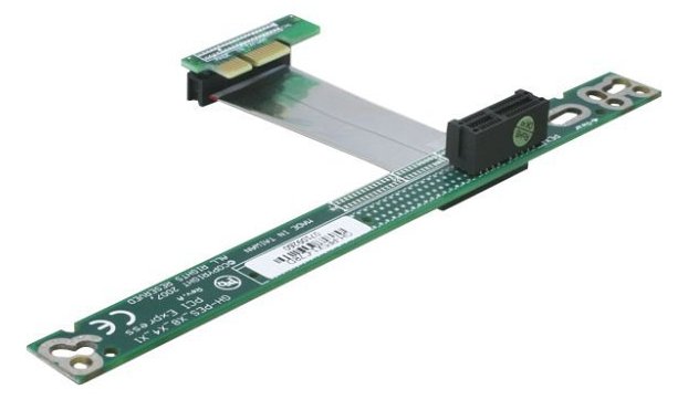 Delock Riser Card PCI Express x1 with Flexible Cable