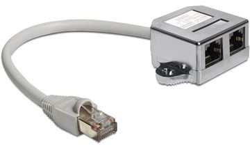 Delock RJ45 Port Doubler - Ethernet 100Base-TX-Splitter - RJ-45 (M) von LumaTech