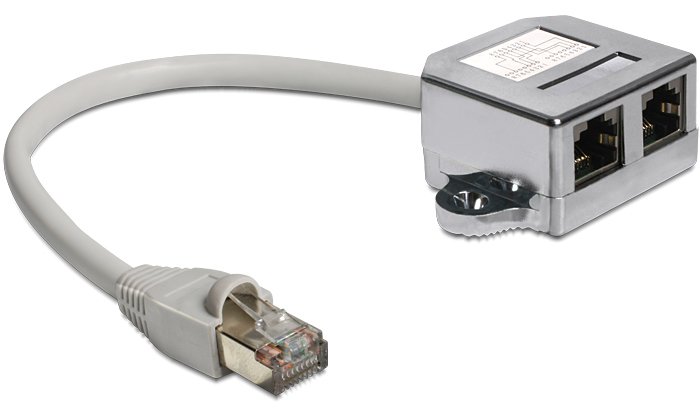 Delock RJ45 Port Doubler - Ethernet 100Base-TX-Splitter - RJ-45 (M)