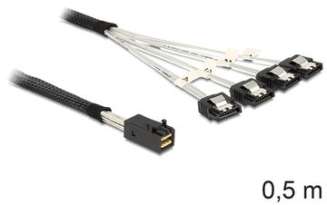Delock SATA- / SAS-Kabel - SAS 6Gbit/s - 4-Lane - 4x Mini SAS HD (SFF-8643) von LumaTech