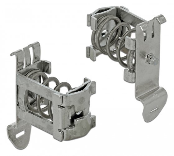 Delock Shield Clamp - Kabelklammer - DIN schienenmontierbar