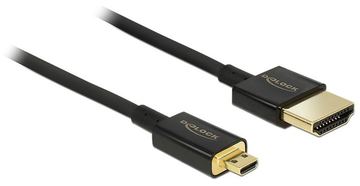 Delock Slim Premium - HDMI mit Ethernetkabel - mikro HDMI (M) von LumaTech