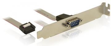 Delock Slot Bracket > 1 x Serial - Serielles Bedienfeld - 9-polig IDC (W) von LumaTech