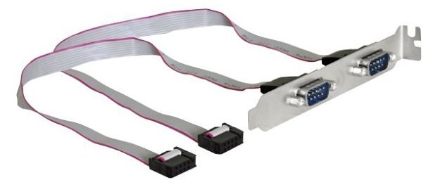 Delock Slotbracket > 2x serial - Serielles Bedienfeld - 9-poliger serieller Kopf (W) von LumaTech