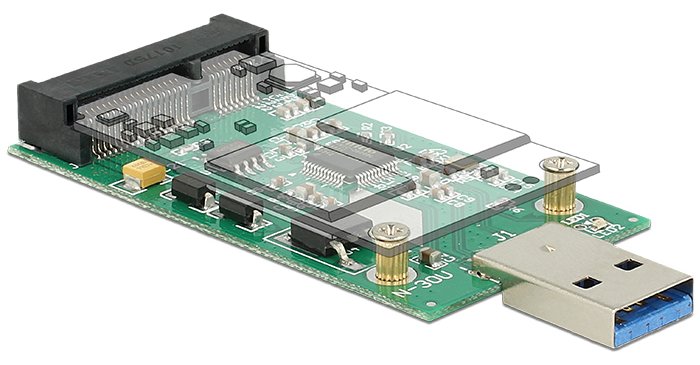 Delock Speicher-Controller - mSATA - USB 3.0