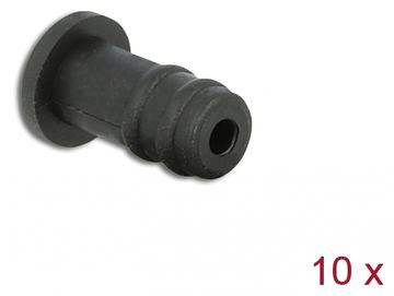 Delock Staubschutzhaube für 3,5 mm Klinkenstecker - Schwarz (Packung mit 10) von LumaTech