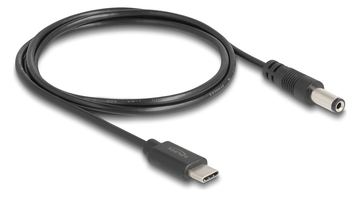 Delock Stromkabel - 24 pin USB-C (M) zu Gleichstromstecker 5,5 x 2,1 mm (M) von LumaTech