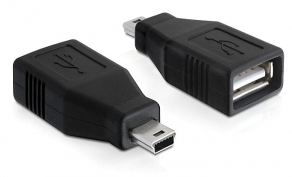 Delock USB adapter - USB-Adapter - USB (W) zu mini-USB Typ B (M) von LumaTech