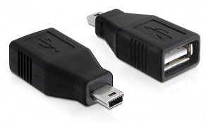 Delock USB adapter - USB-Adapter - USB (W) zu mini-USB Typ B (M)
