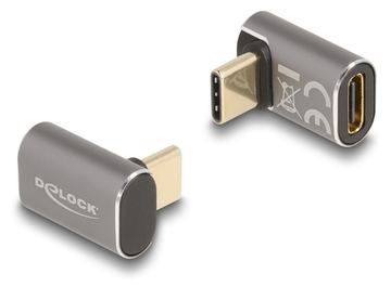 Delock USB-Adapter - 24 pin USB-C (M) gewinkelt zu 24 pin USB-C (W) von LumaTech